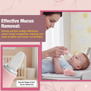 Safe-O-Kid Silicone Nasal Aspirator Pink - Nasal Aspirator