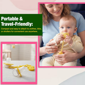 Safe-O-Kid, Silicone Pacifier/Soother- Yellow - Pacifiers