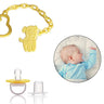 Safe - O - Kid, Silicone Pacifier/Soother - Yellow - SOK9CAR11P1002