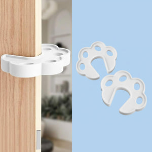 Safe-O-Kid-Sleek Design, Strong - Silicone Door Stopper- White (Pack of 2) - Baby Safety