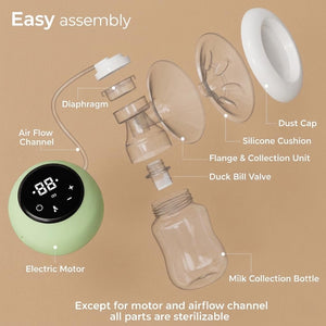 Safe-O-Kid Smart Electric Breast Pump - Green - Breast Pump