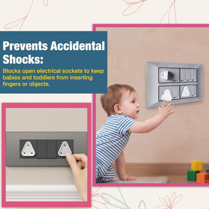 Safe-O-Kid Socket Guards Pack of 10 | The Mom Store - Baby Safety