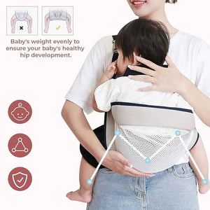 Safe - O - Kid Soft Cotton Baby Sling Carrier for Newborns & Infants – Green - Baby Carriers
