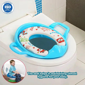 Safe-O-Kid, Soft Cushioned Potty Seat- Blue - Potty Seat