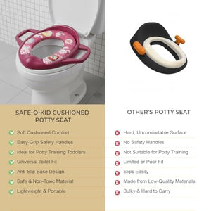 Safe-O-Kid Soft Cushioned Potty Seat Pink | The Mom Store - Potty Seat