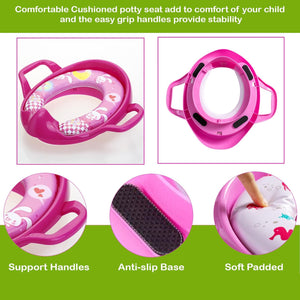Safe-O-Kid Soft Cushioned Potty Seat Pink | The Mom Store - Potty Seat