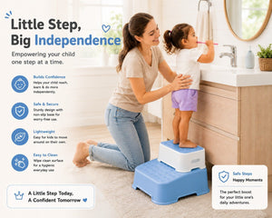 Safe-O-Kid Step Stool for Kids Blue - Stool