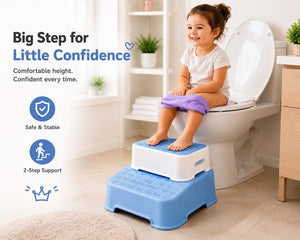 Safe-O-Kid Step Stool for Kids Blue - Stool