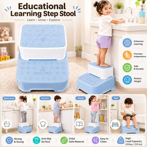 Safe-O-Kid Step Stool for Kids Blue - Stool