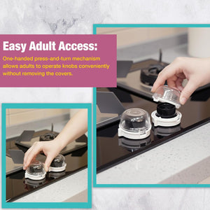Safe-O-Kid Stove Knob Covers Pack of 2 - Baby Safety
