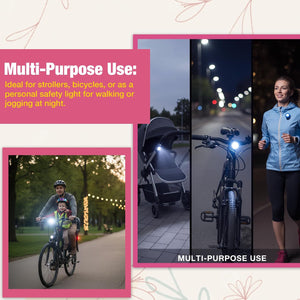 Safe-O-Kid Stroller LED Lights Pack of 2 - Baby Stroller Accessories
