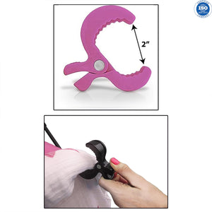 Safe-O-Kid Stroller Seat Cover Clips Pink | The Mom Store - Baby Stroller Accessories