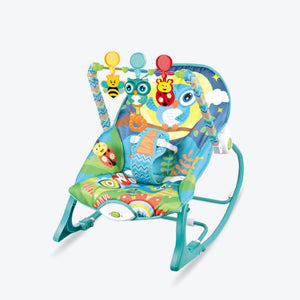 Safe - O - Kid® SweetSwing Baby Rocker Cum Bouncer - Blue - SOK9ROCK1001