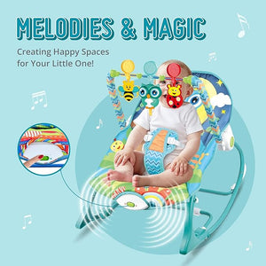 Safe-O-Kid SweetSwing Baby Rocker Cum Bouncer Blue | The Mom Store - Swings