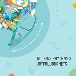 Safe-O-Kid SweetSwing Baby Rocker Cum Bouncer Blue | The Mom Store - Swings