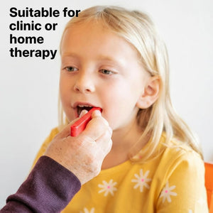 Safe-O-Kid® Talk Tools Jaw Grading Bite Blocks (Red) -Pack of 2 - Teether
