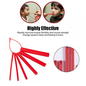 Safe-O-Kid® Talk Tools Jaw Grading Bite Blocks (Red) -Pack of 2 - Teether