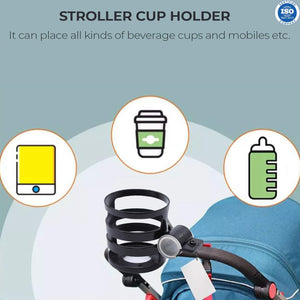Safe-O-Kid Universal Stroller Cup Holder Blue | The Mom Store - Baby Stroller Accessories
