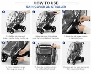 Safe-O-Kid Universal Stroller Rain Cover - Baby Stroller Accessories
