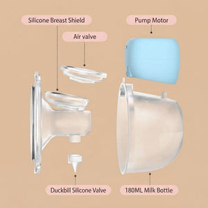 Safe-O-Kid Wearable Hands-Free Breast Pump - Blue - Breast Pump