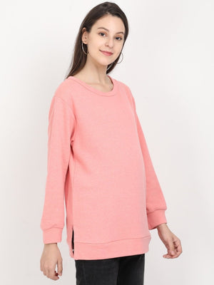 Salmon Maternity and Feeding Sweatshirt - MNSWT-SLM-S