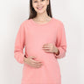 Salmon Maternity and Feeding Sweatshirt - MNSWT-SLM-S