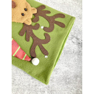Santa Long Hanging Knot Legs Christmas Stocking, 16 inches - XMAS STOCKINGS