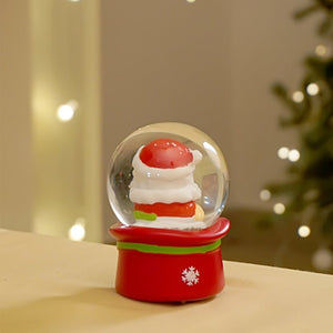 Santa with a Bell Mini colorful LED Dome, Christmas Table Décor & Gift option - Christmas