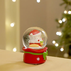 Santa with a Bell Mini colorful LED Dome, Christmas Table Décor & Gift option - Christmas