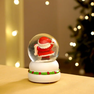 Santa with Letter colorful LED Dome on Snowman Base, Christmas Table Décor & Gift Option - Christmas