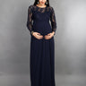 Sapphire Blue Maternity Dress - NRDRS-SBLU-S