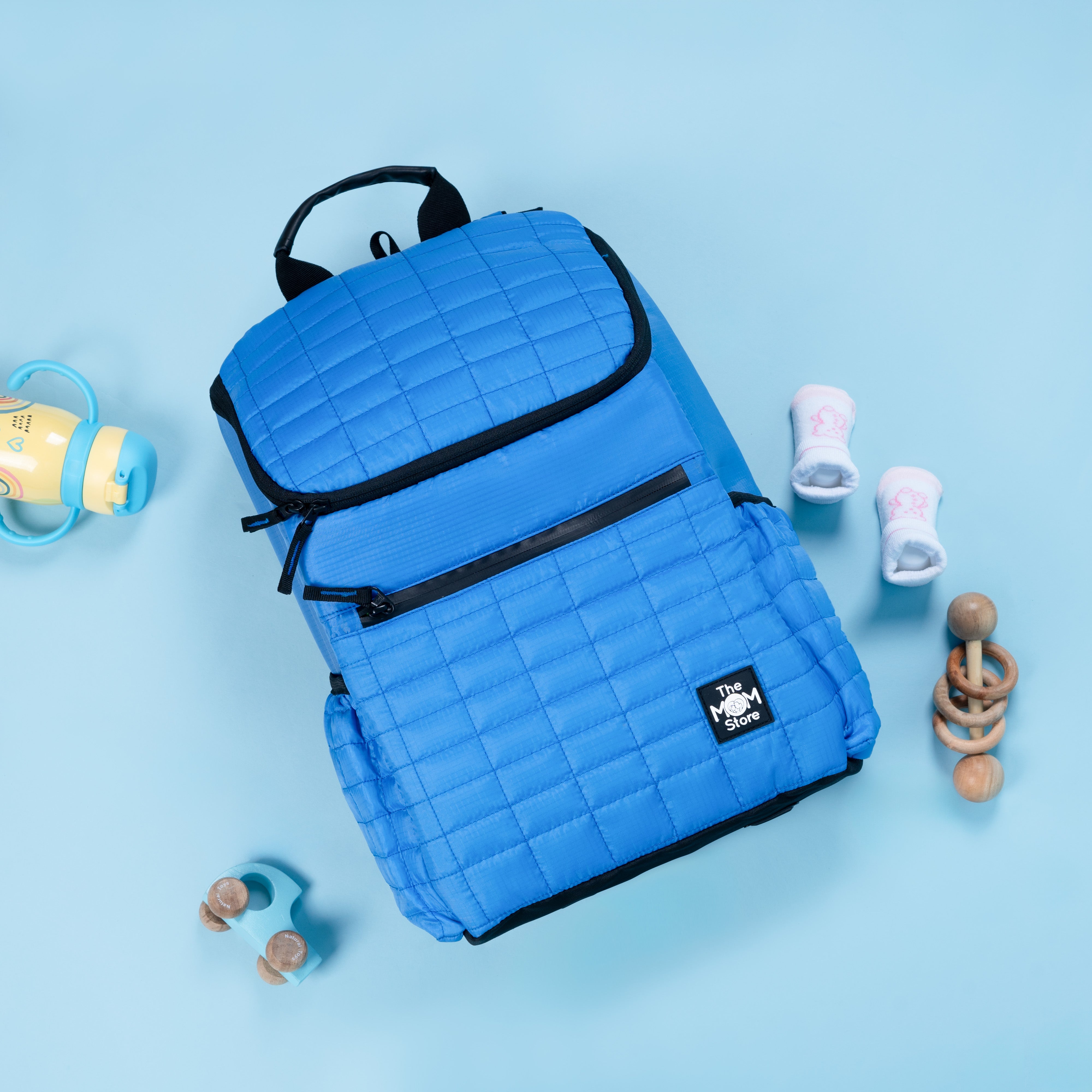 Sapphire Snuggle Quilted Diaper Bag - DBG - BR - SPSQ