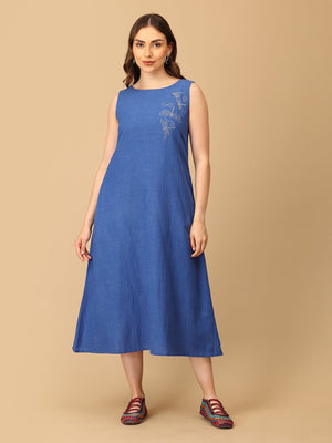 S Sass in Sapphire Embroidered Women's Dress - Women's Dress