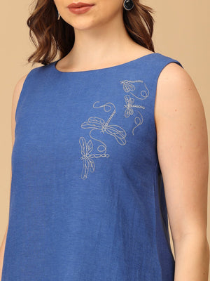 S Sass in Sapphire Embroidered Women's Dress - Women's Dress