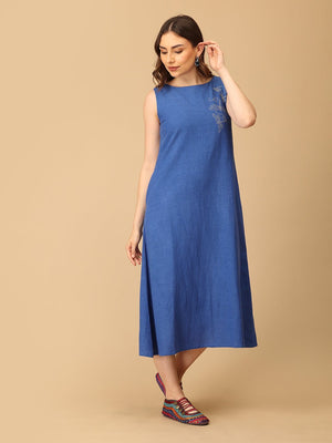 S Sass in Sapphire Embroidered Women's Dress - Women's Dress