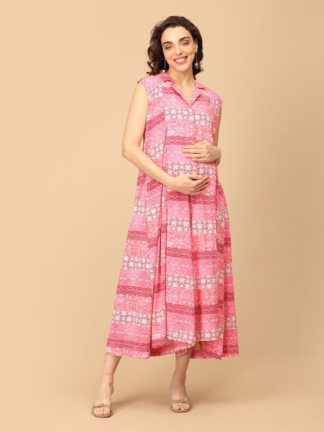Sassy in a Snap Maternity and Nursing Jumpsuit - MJS - SD - SAISNP - S