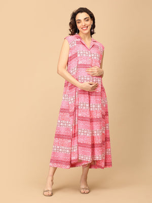 Sassy in a Snap Maternity and Nursing Jumpsuit - MJS - SD - SAISNP - S