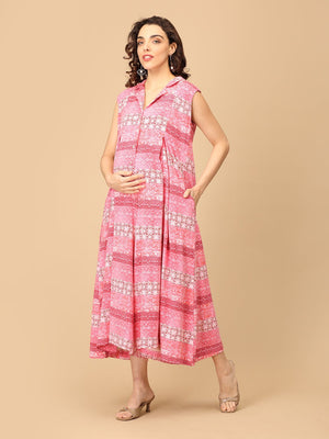 Sassy in a Snap Maternity and Nursing Jumpsuit - MJS - SD - SAISNP - S