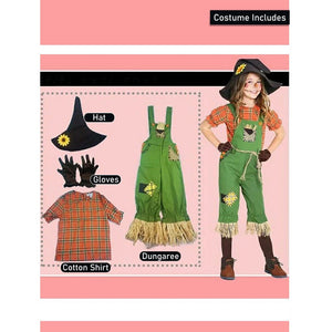 Scarecrow Girl, Halloween Costume Fancy Dress Up - 4 - 6 Years Halloween