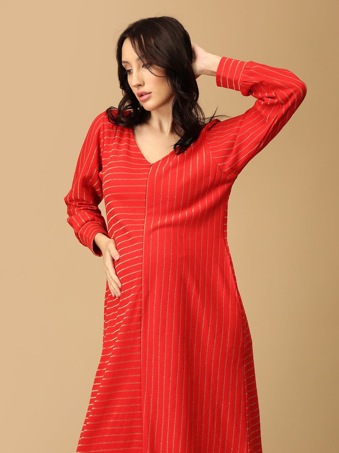 Scarlet Spark Maternity and Nursing Winter Dress - MWW - SD - SCRS - S