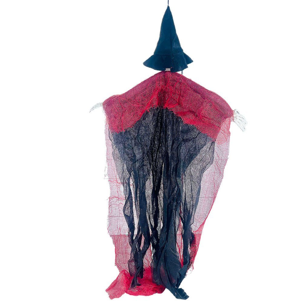 Scary Red Hanging Long Haired Floating Ghost, Halloween Décor - Little ...
