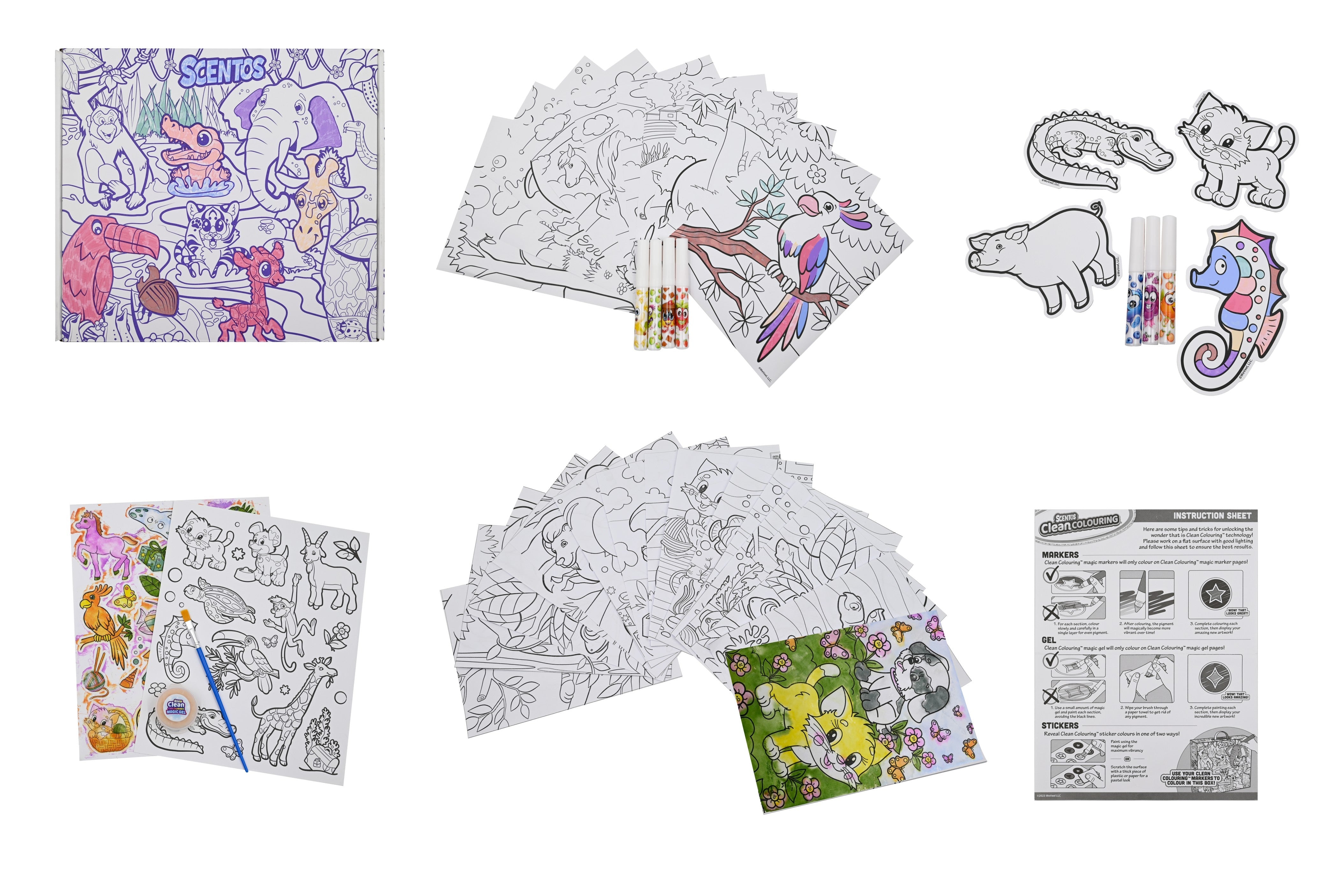 SCENTOS Clean coloring Box Set Creatures - 20241