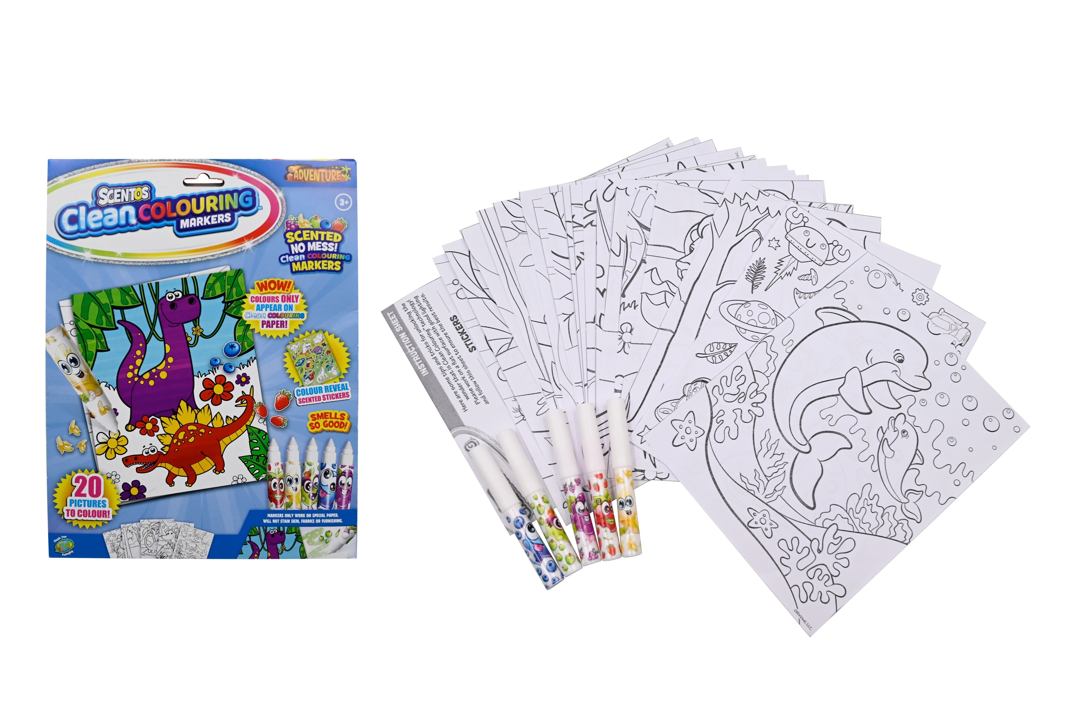 SCENTOS Clean Coloring Markers - Adventure - 20211