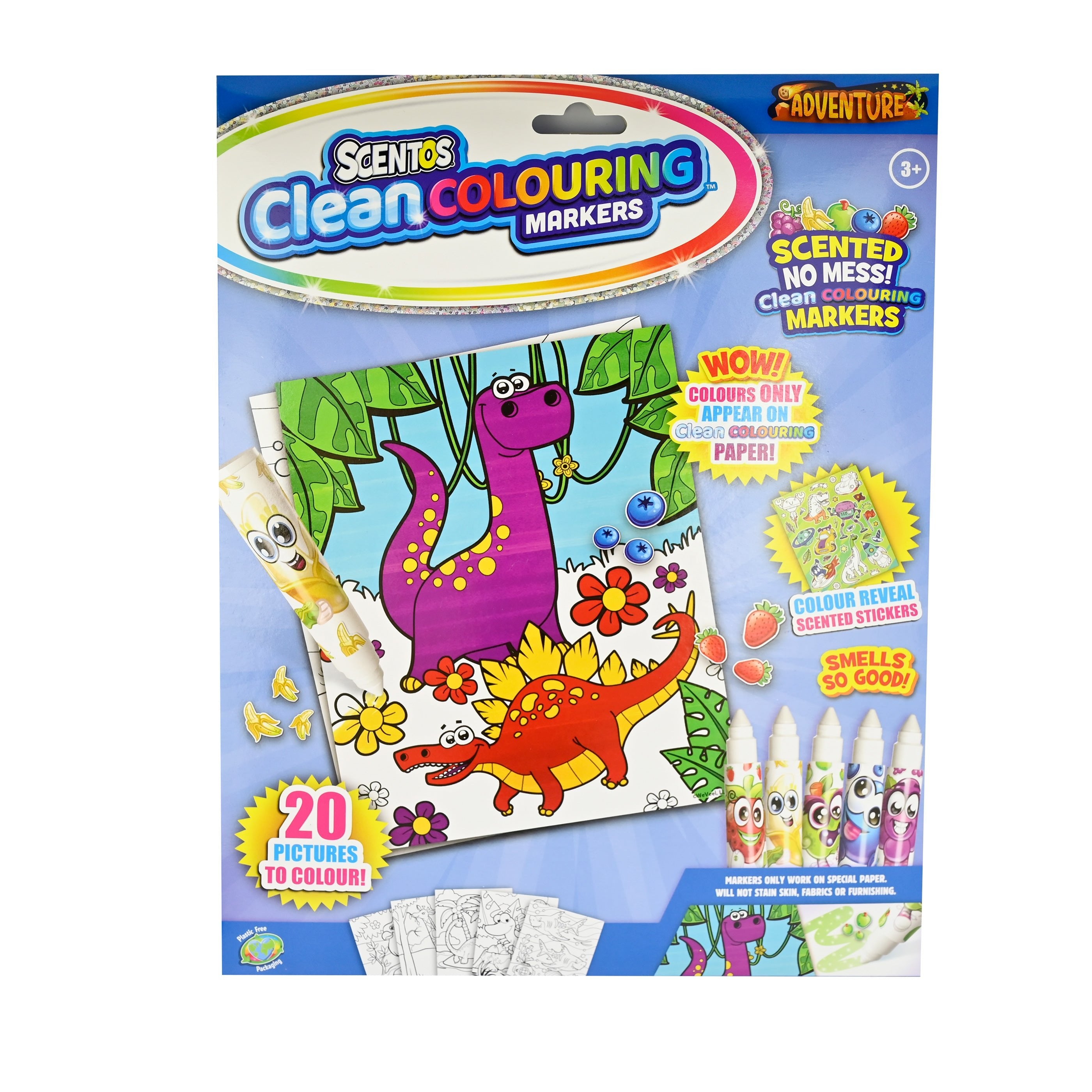 SCENTOS Clean Coloring Markers - Adventure - 20211