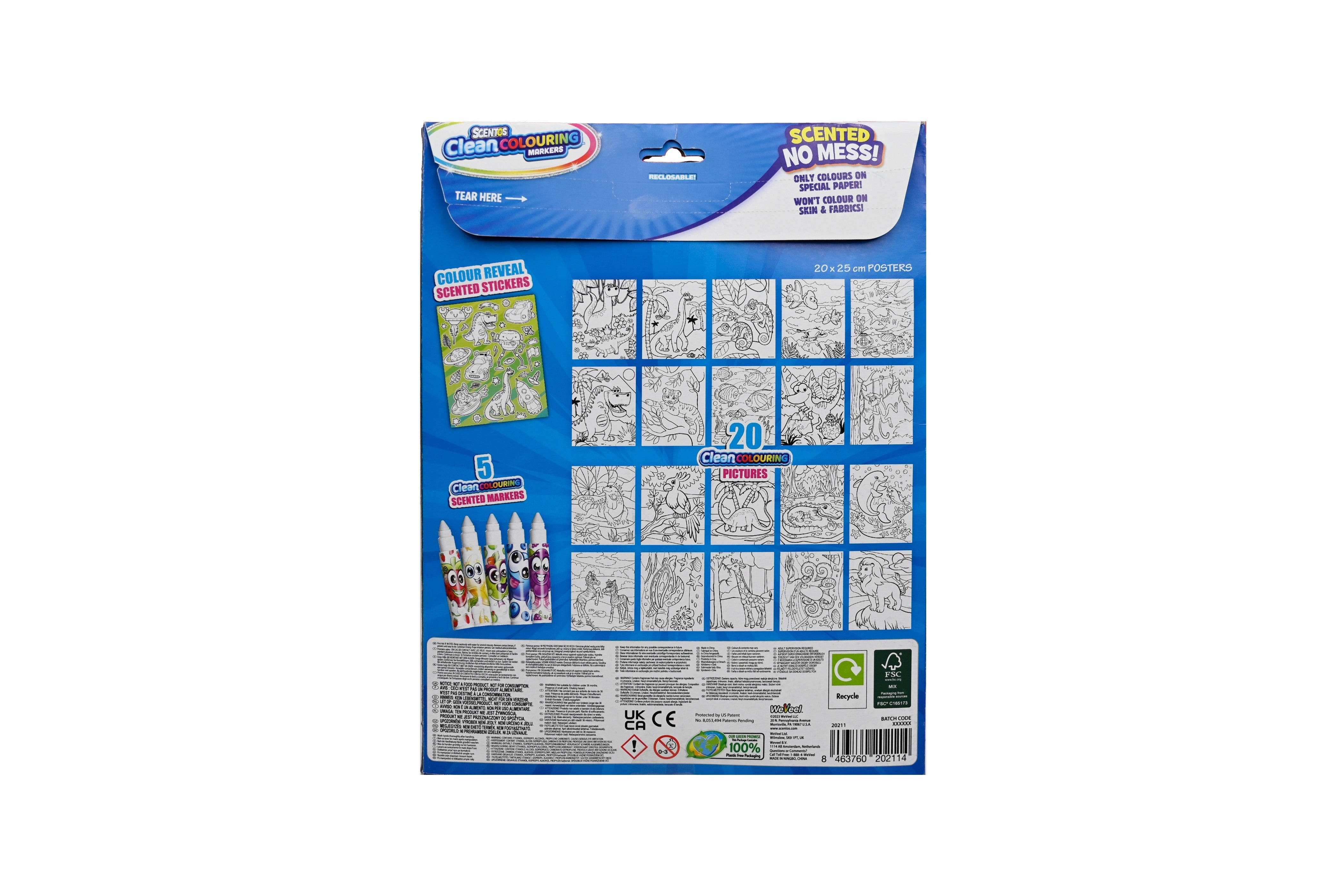 SCENTOS Clean Coloring Markers - Adventure - 20211