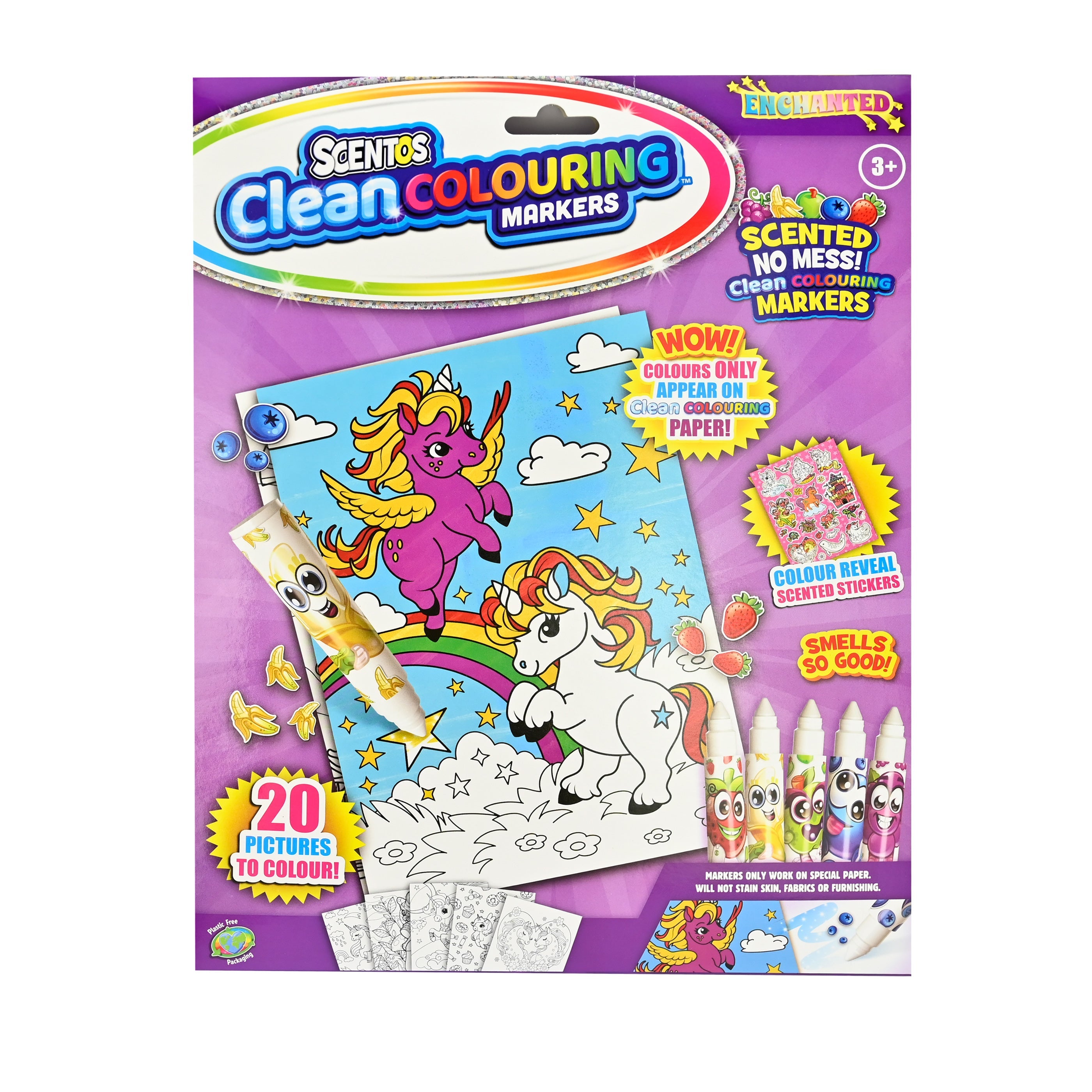 SCENTOS Clean Colouring Markers - Enchanted - 20210