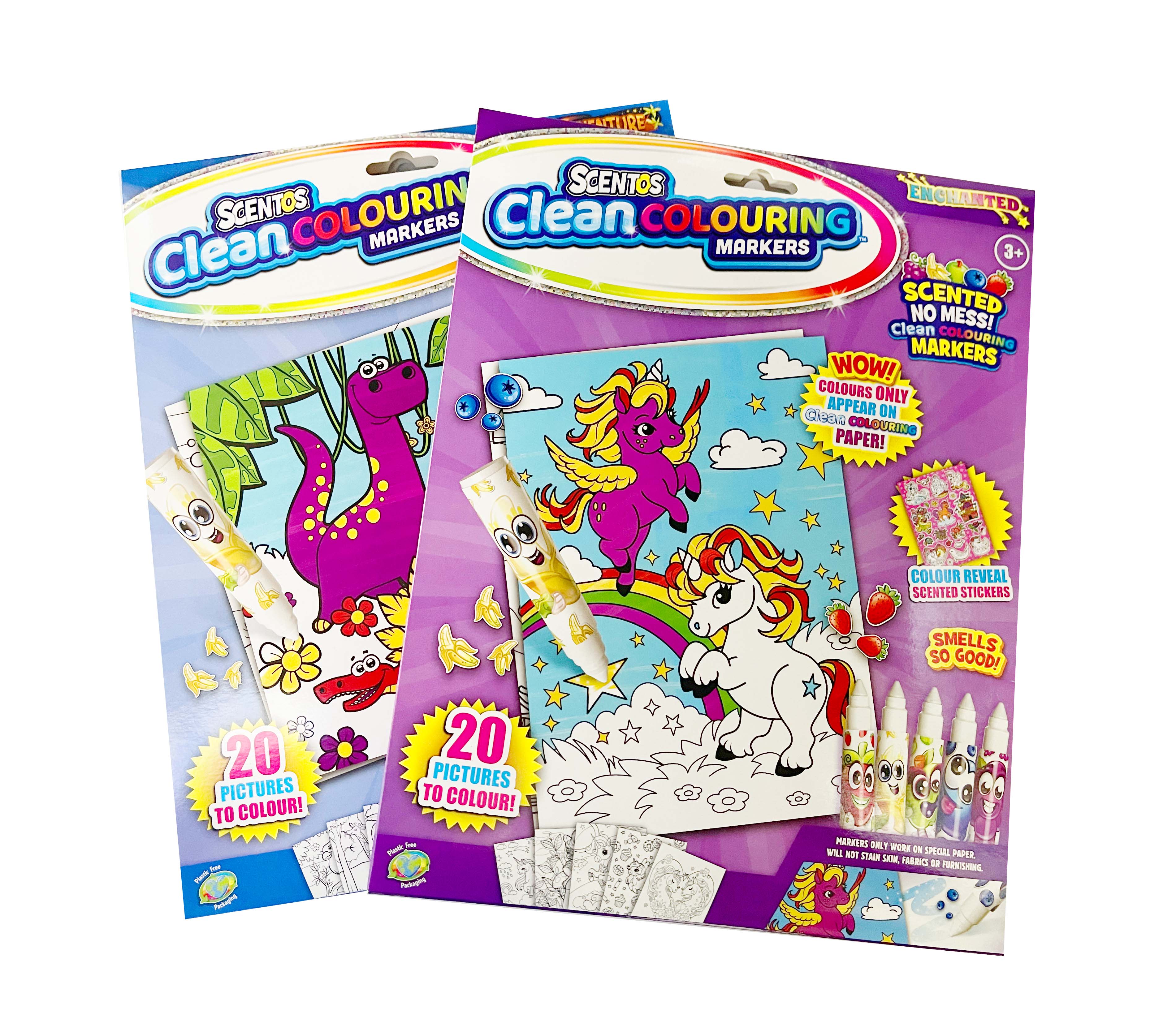 SCENTOS Clean Colouring Markers - Enchanted - 20210