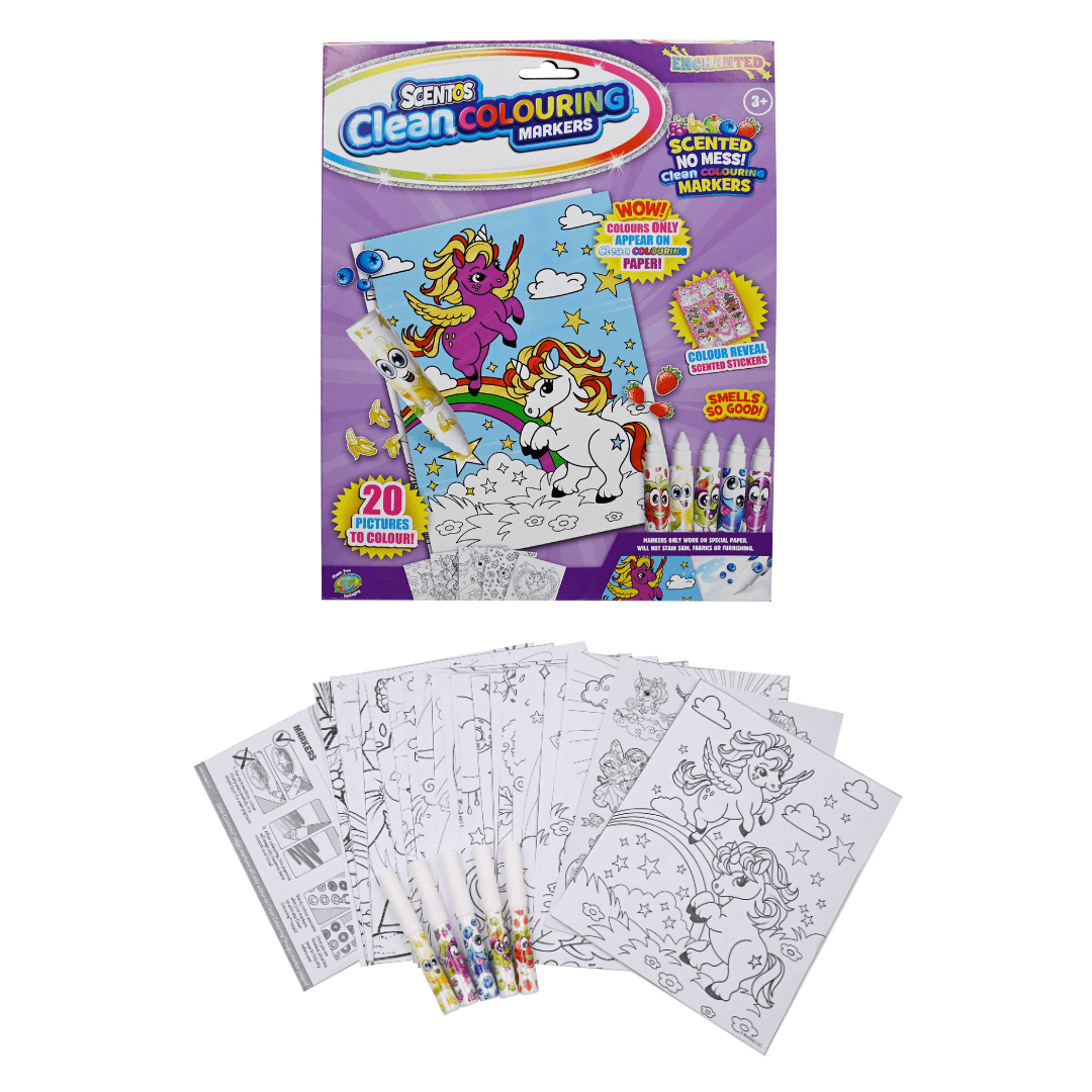 SCENTOS Clean Colouring Markers - Enchanted - 20210