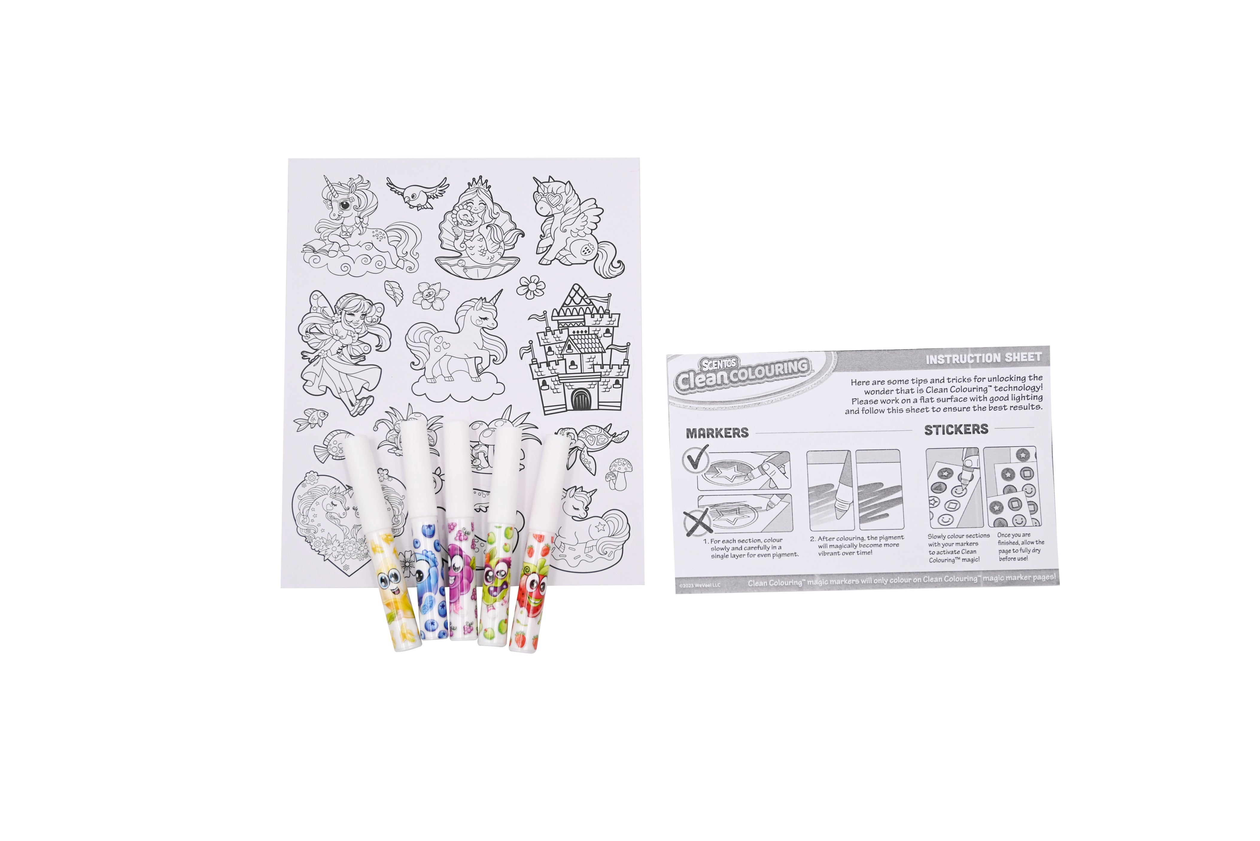 SCENTOS Clean Colouring Markers - Enchanted - 20210