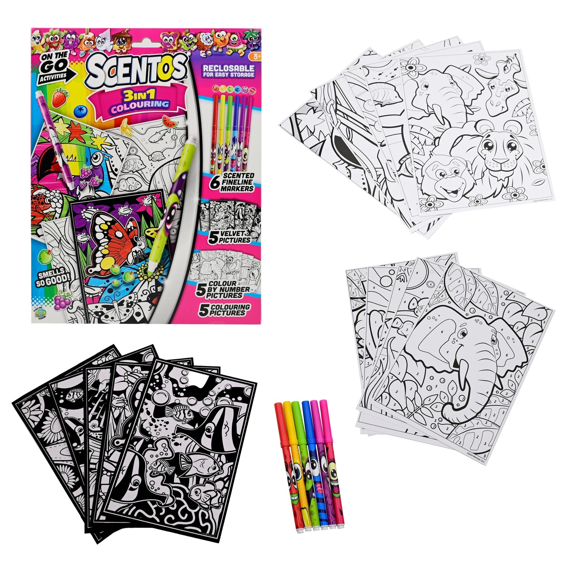 SCENTOS ON THE GO 3 IN 1 COLOURING - 45175